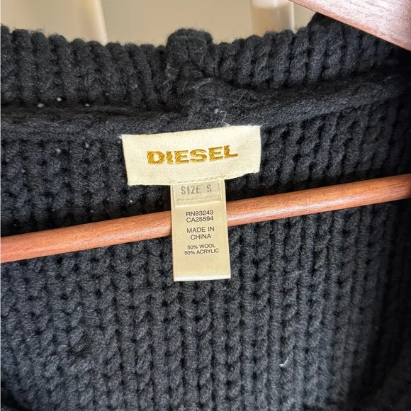 Diesel double breasted black Knit Sweater - Picture 6 of 8